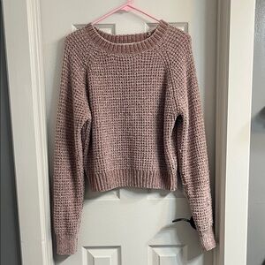 Altar'd State Dusty Pink Knit Sweater